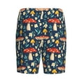 thumbnail image 5 of Gaeub Colorful Mushrooms Printed Men's Short Pajama Pants, Lightweight Lounge & Sleep Bottoms Keep You Cool - Small, 5 of 9
