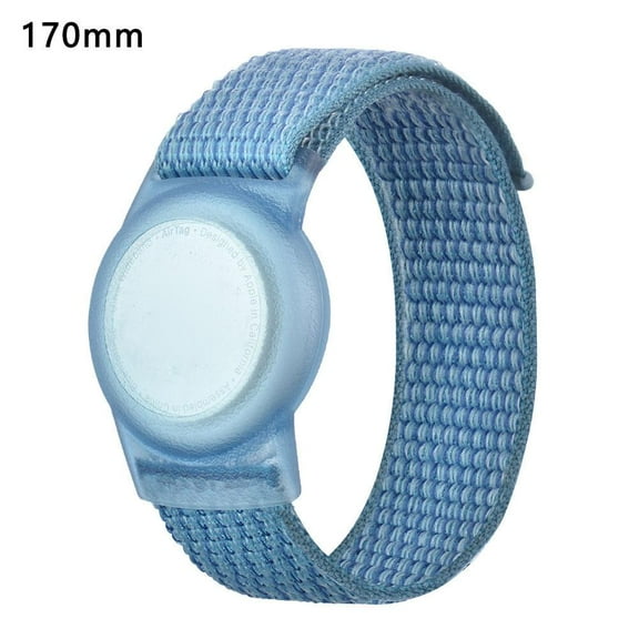 Kids Anti-Lost Wristband Child Adjustable Nylon Wrist Band Suitable for AirTag(Blue)