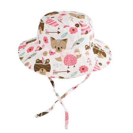 

MPWEGNP Sunhat Sunscreen Cartoon Cap Bucket Hat Basin Floral Hat Girl Baby Kids Hat Kids Cancer Hats Kids Winter Hat And Gloves Set