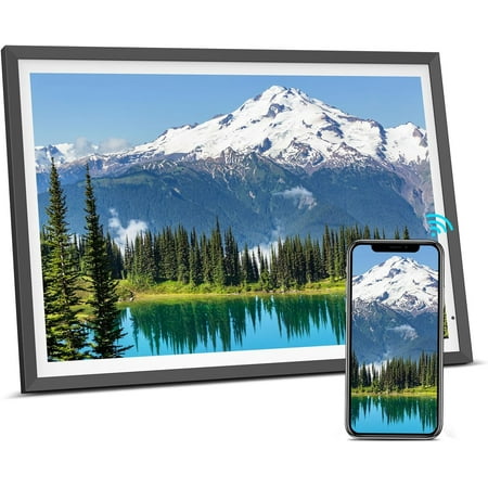 Image of SUSIMOND 3000 x 2000 13.5 Inch 32GB Digital Picture Frame Dual Band Wi-Fi Smart Digital Photo Frame Light Sensor Send Photos & Videos via App/Email Instantly Auto Rotate Gift for Grandparents