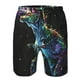 thumbnail image 3 of Balery colorful flames dinosaur Traje de Baño Estilo Hawaiano para Hombre, Shorts de Secado Rápido con Bolsillos-X-Large, 3 of 6