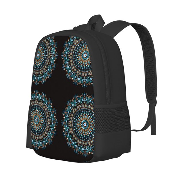 Balery Mandala Mochila para hombre y mujer - Tela Oxford 600D resistente - Gran capacidad, resistente al agua, ideal para la escuela, viajes y senderismo