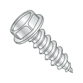 thumbnail image 1 of #12 x 1 1/4" Type A Self-Tapping Screws / Slotted / Hex Washer / Steel / Zinc Plating (Quantity: 2000 pcs), 1 of 1