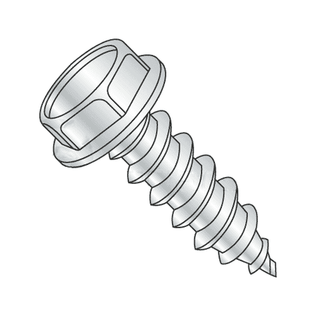 

#14-10 x 5/8 Type A Self-Tapping Screws / Slotted / Hex Washer / Steel / Zinc Plating (Quantity: 2000 pcs)