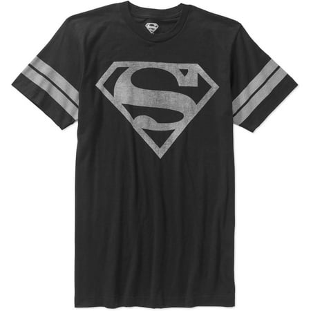 Dc Superman men's logo graphic tee, up to size (Best Of Beenie Man)