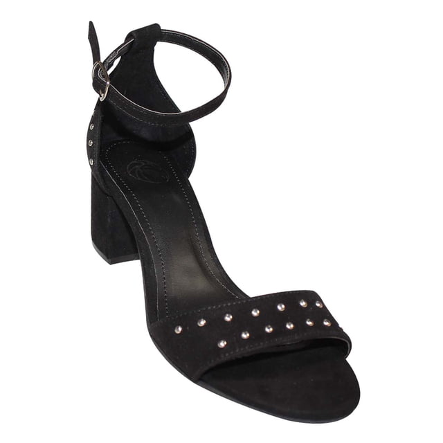 SANDALIA DE VESTIR LEON MUJER NEGRO GAMUZA R046 LEON r046p