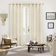 thumbnail image 5 of Natural Linen Curtains 52x84 inch, 2 Panels Light Filtering Curtains for Bedroom Living Room Farmhouse, Semi-Sheer Burlap Linen Window Drapes with Grommet for Decor, Privacy Protection, 5 of 7