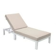 thumbnail image 3 of LeisureMod Chelsea Modern Outdoor White Chaise Lounge Chair With Cushions, 3 of 10