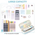 thumbnail image 6 of Rirool Large Capacity Pencil Case, Expandable Pencil Pouch Big Pen Bag for School Supplies with Zipper, Deformable Organizer for Teen Girls Boys, Blue, 6 of 7