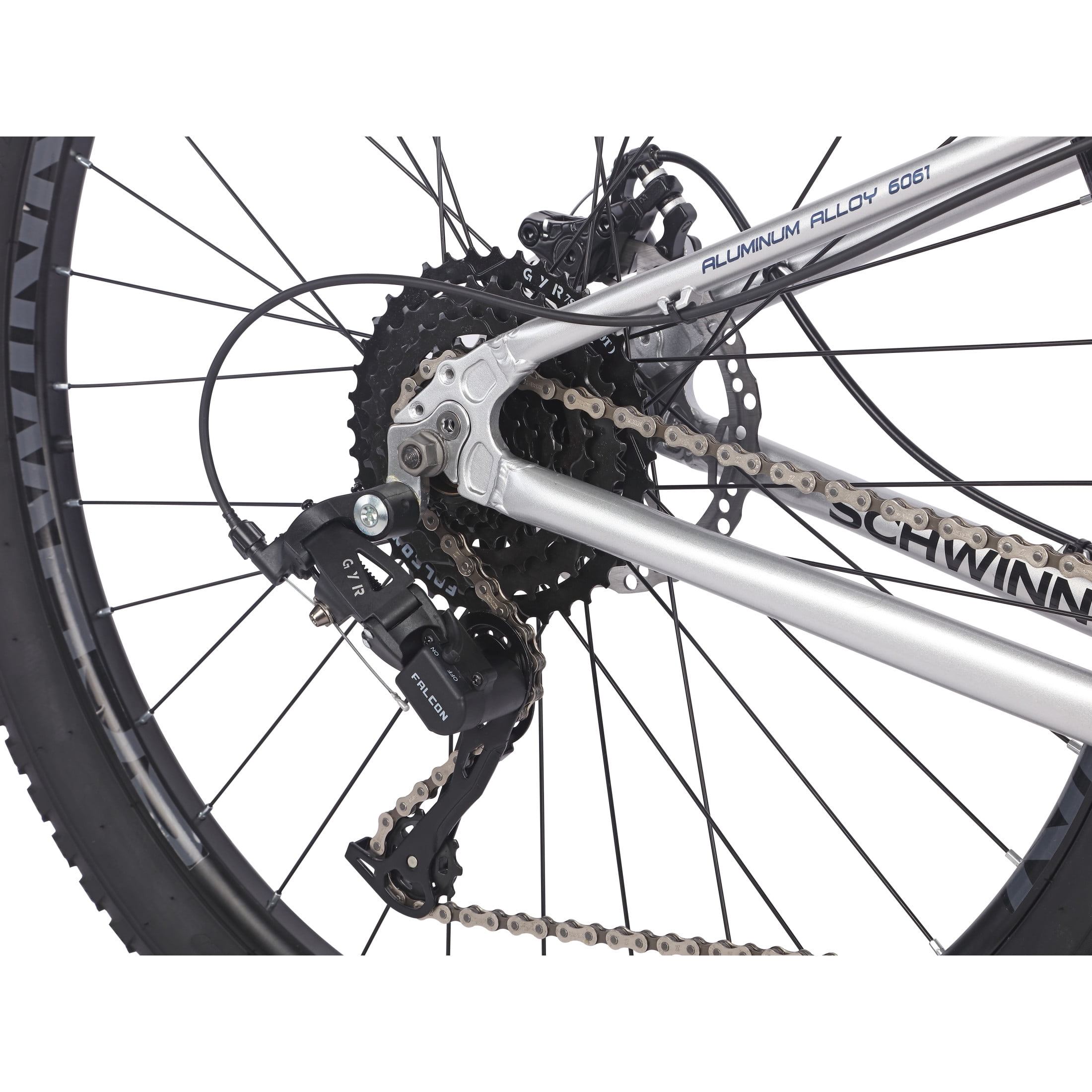 Schwinn Axum Sport Adult Men's 27.5-in. Mountain Bike, Small Frame, Silver Bicycle
