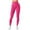 Hot Pink, variant on Womens Leggings High Waisted Elastic Lifting Tummy Control Workout Running Yoga Pants Solid Color Stretchy Slim Fit Leggings Soft Comfortable Baggy Sweat Pants Black S