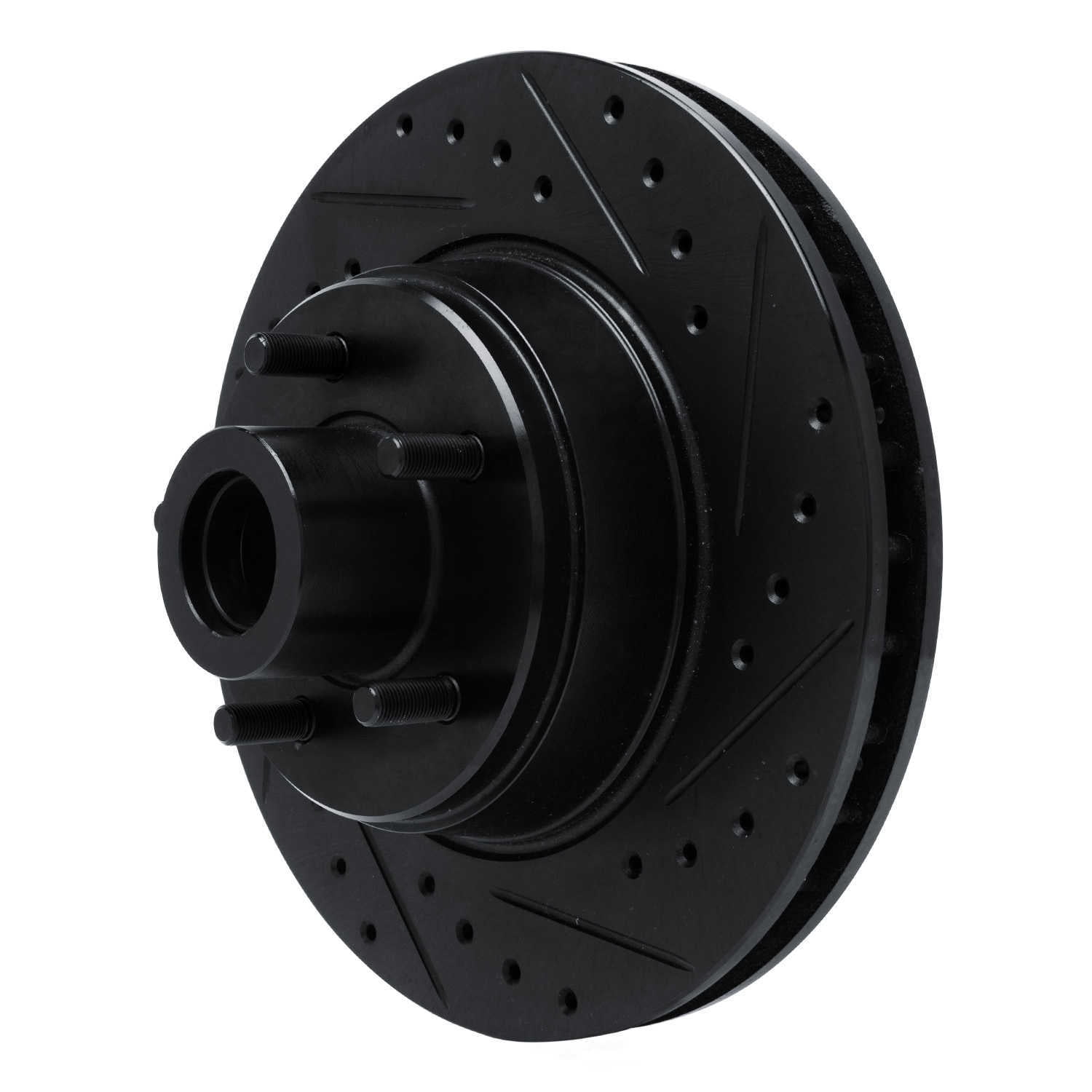 Dynamic Friction Company 633-39027R DFC Brake Rotor - Drilled And Slotted - Black