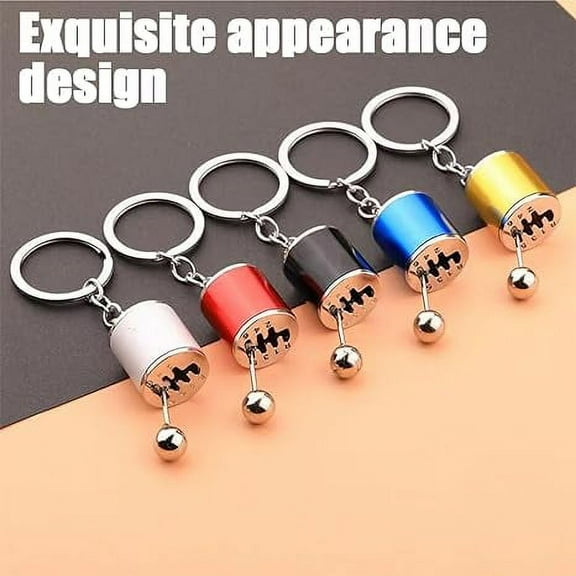 1Pc Keychain for Car Keys, Keychain for Men, Portable Metal Auto Car Parts Keyring for Men and Women to Show Your Personal Style, Black
