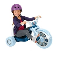 Disney's Frozen 15 inch Fly Wheels Cruiser Ride on Trike with Light on Wheel and 3 Position Adjustable Seat, Ages 3-7