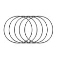 thumbnail image 1 of Unique Bargains 5 Pcs x Rubber Sealing Oil Filter O Rings Gaskets 100mm x 2mm, 1 of 1