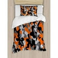 thumbnail image 3 of Ambesonne Camo Vibrant Artistic Camouflage Lattice Like Military Service Combat Theme Modern Duvet Cover Set, 3 of 3