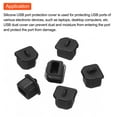 thumbnail image 4 of 25pcs USB Type B Port Plugs Covers Caps Silicone Anti Dust Protectors for USB Female End, Black, 4 of 4