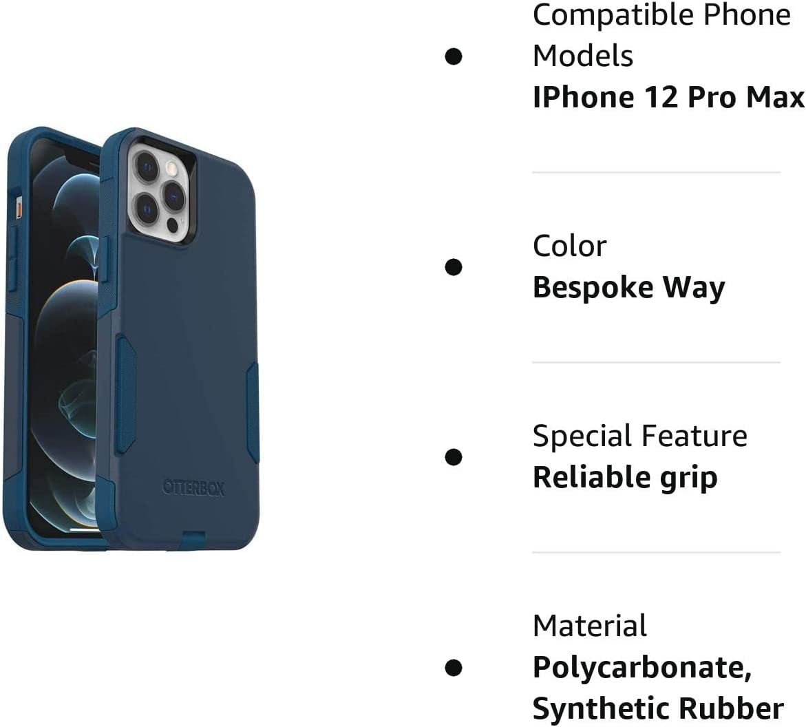 OtterBox Commuter Series Case for iPhone 12 PRO MAX ONLY Non-Retail Packaging ,Reliable grip- Bespoke Way