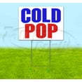 thumbnail image 1 of Cold Pop (18" x 24") Yard Sign, Includes Metal Step Stake, 1 of 6