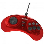 Genesis Crimson Red 8 Button Arcade Pad USB Controller [Retro-Bit]