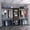 Black + Dark Walnut, variant on Bedroom Dressers, Primavera Armoire, Double Door Cabinets, One Drawer, Metal Rod, Five Shelves -Black / White, Multicolor Bedroom Storage,Particle Board Chests of Drawers