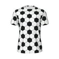 thumbnail image 5 of Wukai Soccer Ball Print Men's Short-Sleeved Mesh T-Shirt,Quick-Dry Short Sleeve Workout T-Shirt-5X-Large, 5 of 8