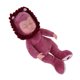 thumbnail image 1 of Precioso 14 pulgadas de simulación de muñeca durmiente de dibujos animados de peluche de juguete para niños apaciguar a púrpura CUTICAT Muñeca de simulación, 1 of 8