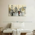 thumbnail image 2 of Elephant Stock Spring Rain Paris Eiffel Wall Art - Horizontal Canvas Wall Art - Living Room Wall Decor - Places Canvas - Blue And Purple Decor By Julia Purinton - 36" x 24", 2 of 8