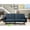 Navy, variant on Square Arms Sofa with Wooden Frame - Stable and Attractive for Your Home