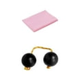 thumbnail image 1 of HILABEE African Shaker Rattle Maracas Percussion Kashaka Instrument Music Egg Shaker Black Rattle Pink Cloth, 1 of 9