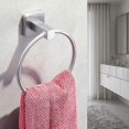 thumbnail image 3 of Self Adhesive Towel Holder,stainless Steel Bathroom Towel Ring 7.08 In, 3 of 4