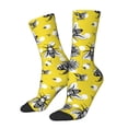 thumbnail image 1 of Balery Honeybee Calcetas Largas con Estampado para Hombre y Mujer – Suaves y Transpirables, Talla Única (US 5-11), 1 of 6