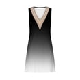 thumbnail image 4 of Ftwytp Women's Summer Casual Sleeveless Dresses V Neck Lace Tank Dress Loose Flowy Stripe Printed Sundress with Pockets Women's Printed Lace Sleeveless Pocket V-Neck Dress, 4 of 5