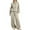 Beige, variant on Enjoytime Winter Sets for Women Solid Color Long Sleeve Turtleneck Sweatshirt Drawstring Pants 2 Piece Outfits 2025 Fashion Casual Sweatsuits Beige M