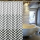 thumbnail image 4 of Barra de cortina de ducha en espiga para dormitorio, color gris y negro, flechas geométricas, bohemio minimalista, 180x200cm, Zigzag, moderno y sencillo, 4 of 5