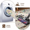 thumbnail image 7 of Area Rug for Living Room, Beige Birthday Non-Slip Indoor Large Carpet for Bedroom/Dining Room, Colorful Confetti Ribbons Polka Dots Classroom Washable Low-Profile Floor Mat Runner Rugs - 2.7 x 5 Ft, 7 of 7
