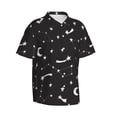 thumbnail image 2 of Planet Men's 3d Print Casual Button Down Shirts, Novelty Hawaiian Short Sleeves S, 2 of 9