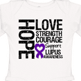 thumbnail image 4 of Inktastic Lupus Hope Love Strength 2 Boys or Girls Long Sleeve Baby Bodysuit, 4 of 5