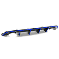 thumbnail image 4 of Ikon Motorsports Compatible with 15-23 Dodge Charger SRT OE Style Rear Diffuser with Blue Reflective Tape, 4 of 8