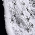 thumbnail image 5 of Halloween Decorations Artificial Spider Web Super Stretch Cobwebs With Fake Spiders Scary Party Scene Decor Indoor Outdoor Props, 5 of 5
