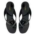 thumbnail image 3 of YDN Women Open Round Toe Flip Flops Slip On Wedge High Heel Slides Sandals Casual Dress Thong Shoes Size 10 Black, 3 of 4