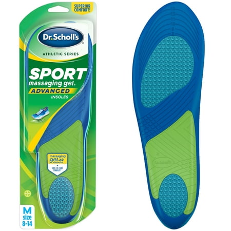 Dr. Scholl’s SPORT Massaging Gel Advanced Insoles, 1 Pair (Men's (Best Insole For Nmd)