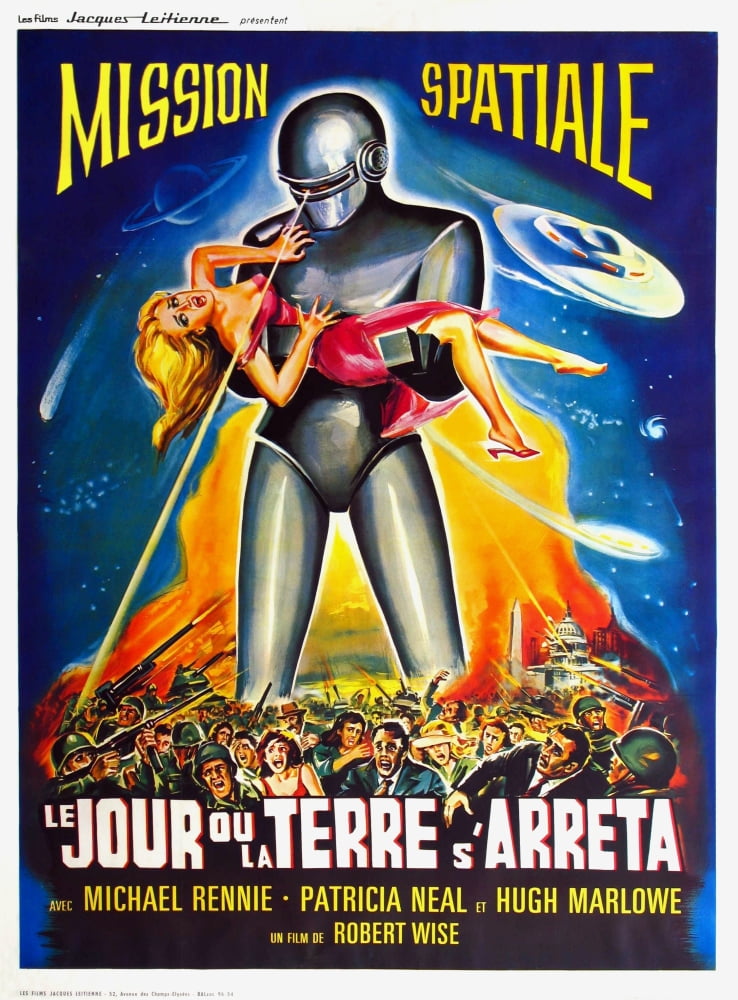 Day the Earth Stood Still Science Fiction Movie Poster 24x36