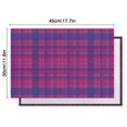thumbnail image 6 of Pink Purple Checkered Pattern Summer Placemats Table Placemats Set Of 4-Linen Kitchen Washable Placemats Table Mats 11.8"x17.7" Non-Slip Heat Resistant, 6 of 6