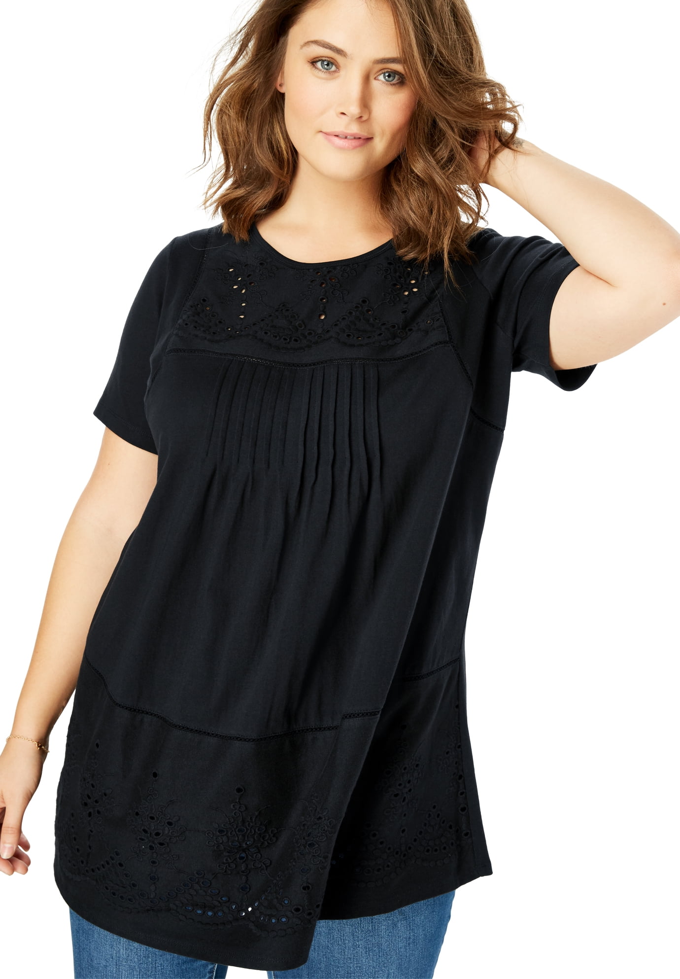 The fringe benefit of the Sherry boot is the comfy low heel from #womanwithin | Plus size 