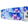 thumbnail image 5 of Country Brook Petz® Watercolor Butterflies Martingale Dog Collar with Premium Buckle, Medium, 5 of 5