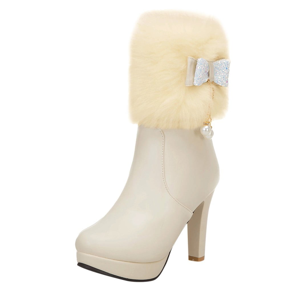 high heel low boots