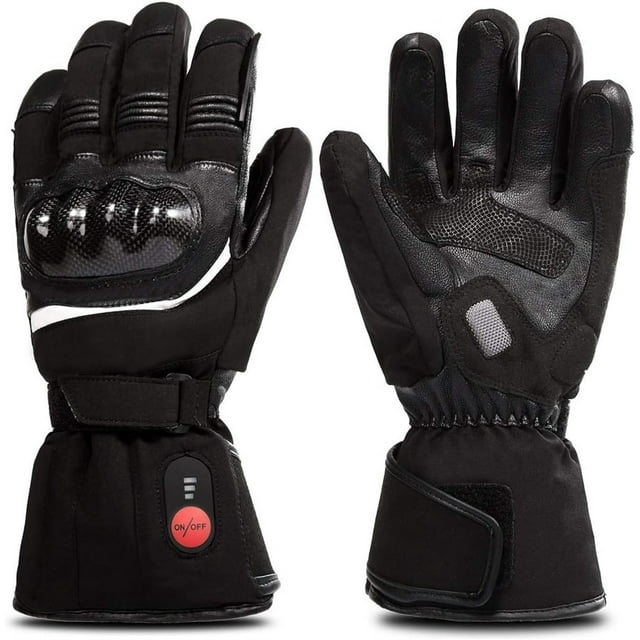 SAVIOR HEAT Heated Motorcycle Gloves for Men Women,7.4V Heating Gloves with 2200mAh Rechargeable Battery Electric Gloves for Cycling Riding Snowmobile Skiing