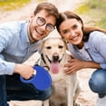 thumbnail image 3 of Retractable Dog Leash 16ft  Pet Walking Leash with Anti-Slip Handle Hand Brake Blue, 3 of 8