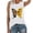 White, variant on Women's Tank Tops Camisole Spring Sunflower Print O Neck Sleeveless T-Shirt Vest Undershirts,White,M